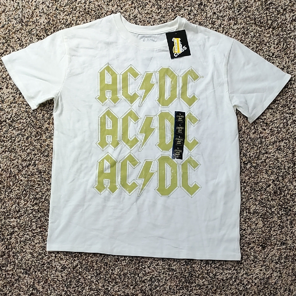 Art Class | Kids AC/DC White Graphic T-Shirt